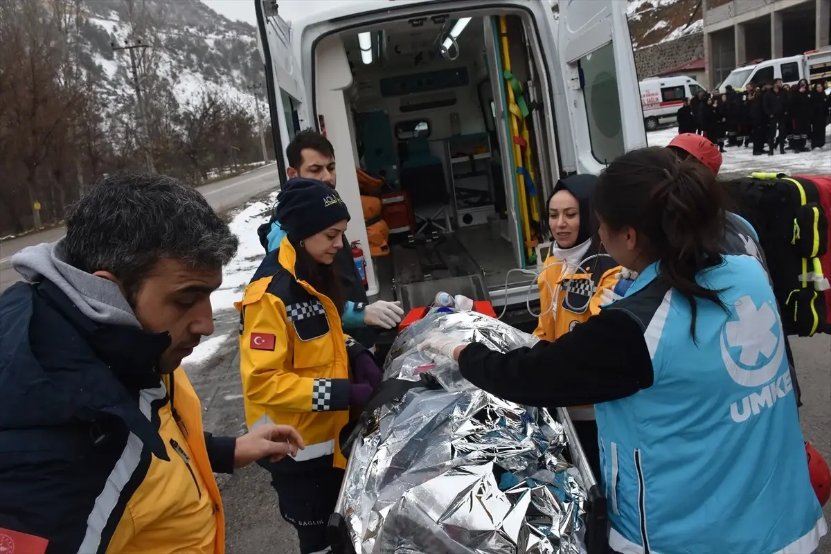 Gümüşhane’de Afet Tatbikatı